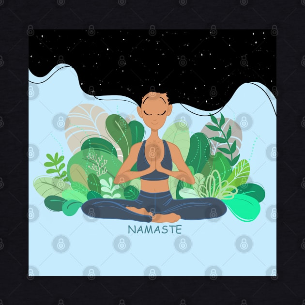 NAMASTE YOGA by MAYRAREINART